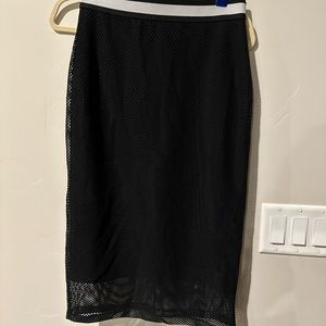 Trouvé mesh midi skirt